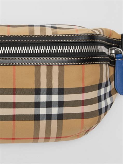 burberry vintage check bum bag|authentic vintage burberry bag.